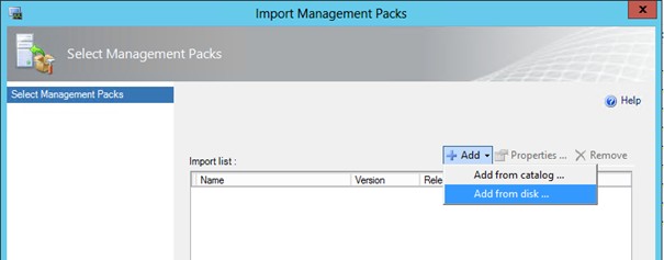 Import MP step 2 - add from disk